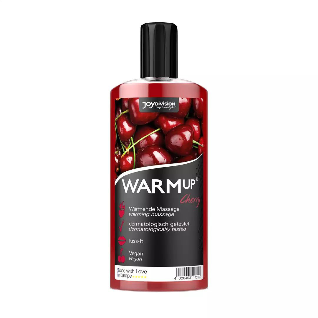 Олія для масажу JoyDivision Warm Up Warming Massage Liquid, Cherry, 150 мл